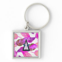 Roze Veren Vrijgeestige Flamingo Sleutelhanger
