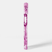 Roze Verf Splatter & Lelies Case-Mate iPhone Case (Achterkant / Rechts)