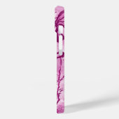 Roze Verf Splatter & Lelies Case-Mate iPhone Case (Achterkant / Links)