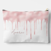 Roze verfdruppels op maat etui (Achterkant)