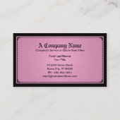 roze verfijning visitekaartje (Achterkant)