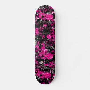 Roze verfplaat skateboard