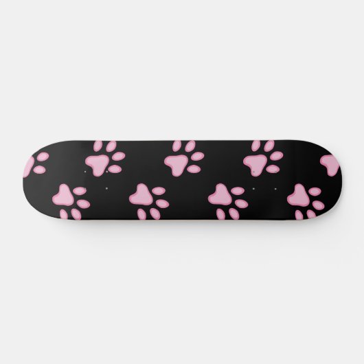 Roze verfprinters skateboard (Horizontaal)