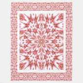 Roze vergeet-me-nots fleece deken (Voorkant)
