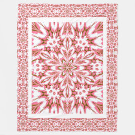 Roze vergeet-me-nots fleece deken