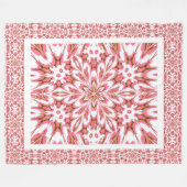Roze vergeet-me-nots fleece deken (Voorkant (Horizontaal))