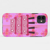 Roze Verjaardag Cake Art Print Case-Mate iPhone Case (Achterkant (horizontaal))