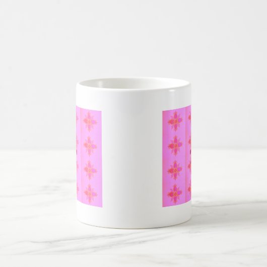 Roze Verjaardag Cake Art Print Koffiemok (Center)