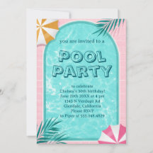 Roze verjaardagsfeestje Palm Springs Summer Po
