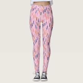 roze verjaardagskaarsen met patroon leggings