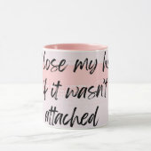 roze verliest mijn hoofd mok (Midden)