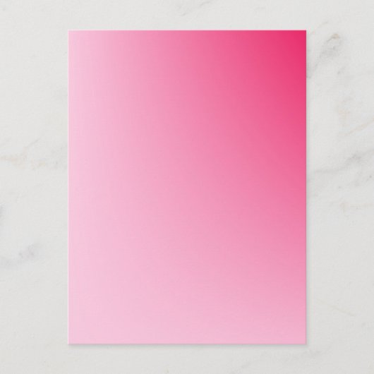 Roze verloop briefkaart (Voorkant)