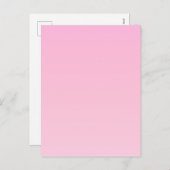 Roze verloop feestdagenkaart (Voorkant / Achterkant)