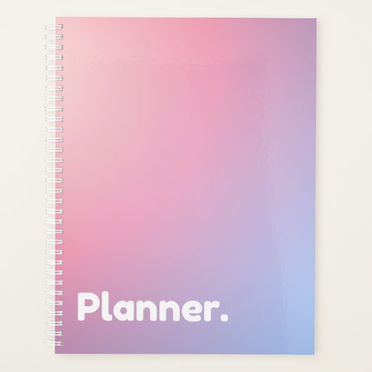 Roze verloop niet-gedateerd planner (Voorkant)