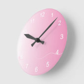  roze verloop ronde klok (Hoek)