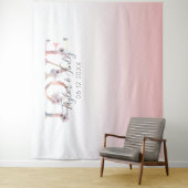 Roze Verlopen Selfie Liefde Achtergrond Trouw Wandkleed (In situ)