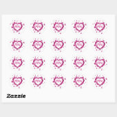 Roze Verpleegster RN Hart Sticker (Vel)