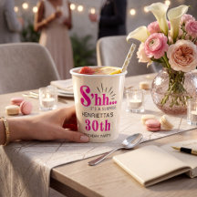 Roze verrassingsfeestje 30e verjaardag papieren be
