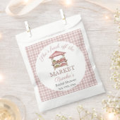 Roze vers van de markt landelijke Bruidsdouche Bedankzakje (Geknipt)