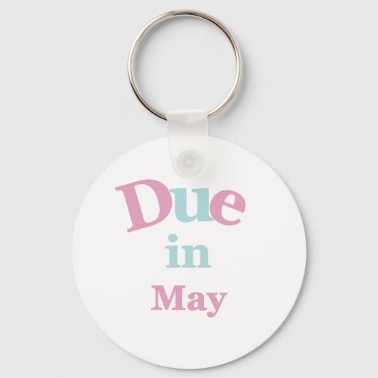 Roze verschuldigd in mei sleutelhanger (Voorkant)