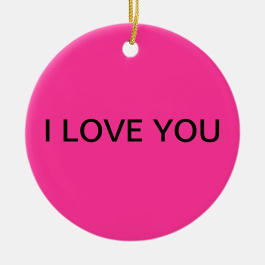 Roze versiering keramisch ornament (Voorkant)