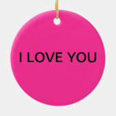 Roze versiering keramisch ornament (Achterkant)