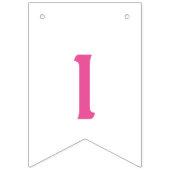 Roze vertakkingsbanner vlaggetjes (Derde vlag)