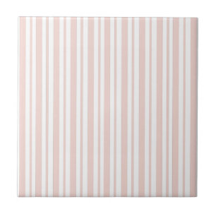 Roze verticall Pinstripe Tegeltje