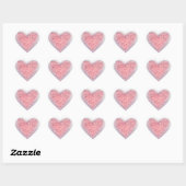 Roze Verward Hart Sticker (Vel)