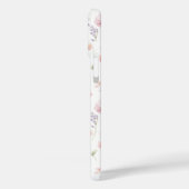 Roze verwilderde bloementuin met monogram Case-Mate iPhone case (Achterkant / Links)