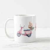 Roze Vespa Kerstshoppingtrip Koffiemok (Links)