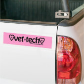 roze vet tech bumper sticker (Op Truck)