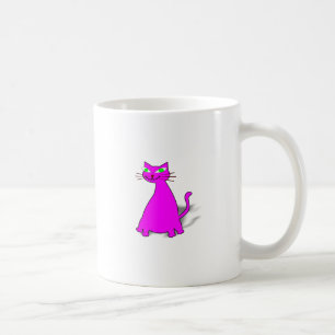 Roze vetkat koffiemok