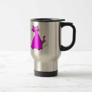 Roze vetkat reisbeker