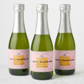 Roze Veuve Bachelorette Party Mini Champagne Label Sparkling Wijnetiket (Flessen)