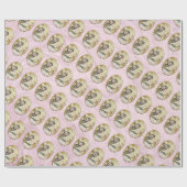 Roze  Victoriaans, compact papier voor dames (Vlak)