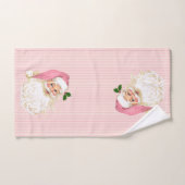 Roze  Victoriaans kerstman Shabby Handdoek (Handdoek)