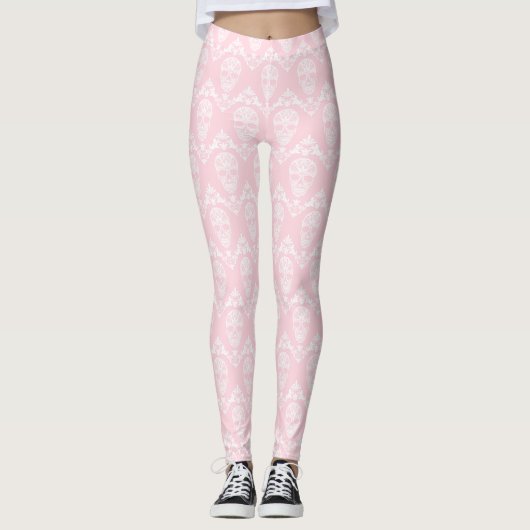 roze Victoriaans leggings (Voorkant)