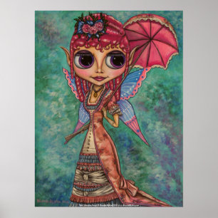 Roze Victoriaans Poster