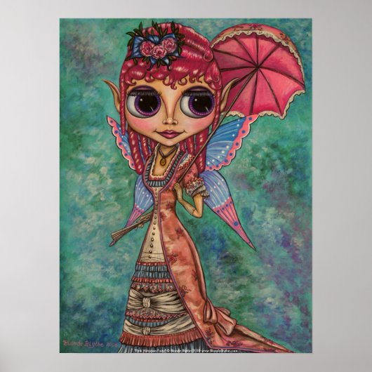 Roze Victoriaans Poster (Voorkant)