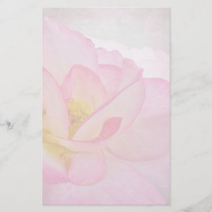 Roze Victoriaans Roos Briefpapier