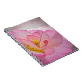 Roze Victoriaans Roos Notitieboek (Rechterzijde)