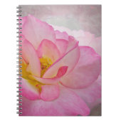 Roze Victoriaans Roos Notitieboek (Voorkant)