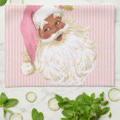 Roze Victoriaans Sinterklaas van Kleur Theedoek (Gevouwen)