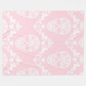 roze Victoriaans skulls deken (Voorkant (Horizontaal))