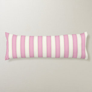 Roze Victoriaans stripes Cottage-stijl Lichaamskussen