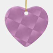 Roze vierkantjes Hartversiering Keramisch Ornament (Achterkant)