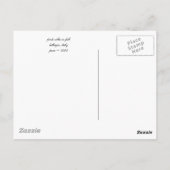 Roze Villa in Herfst Briefkaart (Achterkant)