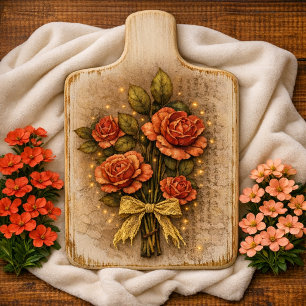 Roze Vintage Bloemige Grunge Decoupage Tissuepapier