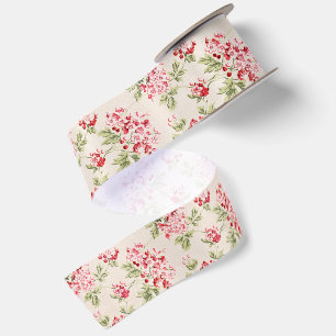 Roze Vintage Bloemige Shabby Chic Patroon Lint
